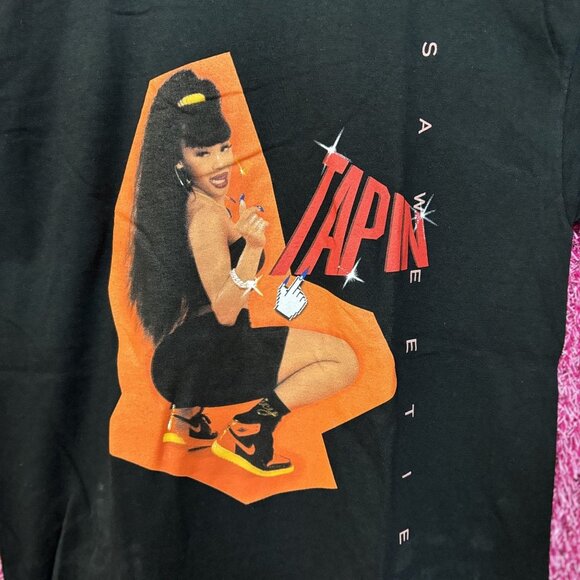 Saweetie Tap In Rap tee size small - Picture 2 of 7